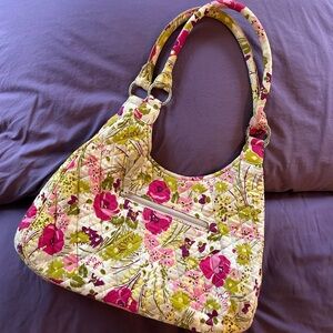 Vera Bradley Floral Bag - Pink and Green